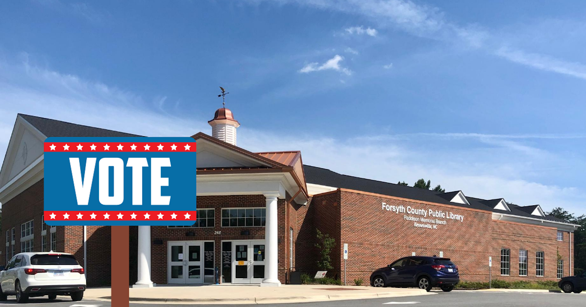 Poll Greeter Kernersville Library · Forsyth County Democratic Party